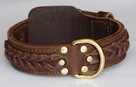 custom leather dog collars